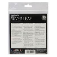 Mont Marte Imitation Silver Leaf 14 x 14cm 25 Sheets- alt image 0