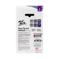 Mont Marte Flexi Tip Art Markers Premium Grey Tones 6pc- alt image 0
