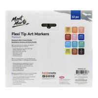 Mont Marte Premium Flexi Tip Art Markers 12pc- alt image 0