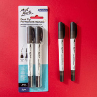 Mont Marte Permanent Markers Black 2pc- alt image 0