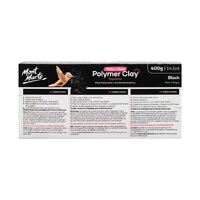 Mont Marte Make N Bake Polymer Clay 400g Block - Black- alt image 0