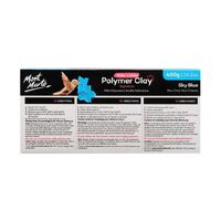 Mont Marte Make N Bake Polymer Clay 400g Block - Sky Blue- alt image 0