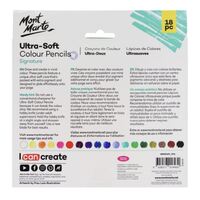 Mont Marte Signature Ultra-Soft Colour Pencils Set 18pc- alt image 0