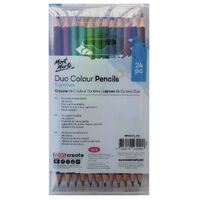 Mont Marte Signature Duo Colour Pencils 24pc Drawing and Sketching Set Quality- alt image 0