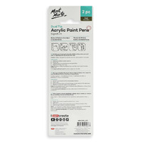 Mont Marte Acrylic Paint Pens Dual Tip Gold 2pc- alt image 0