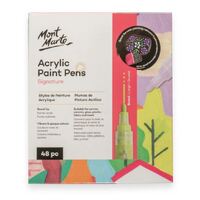 Mont Marte Signature Acrylic Paint Marker Set - Broad Tip 48pc- alt image 0