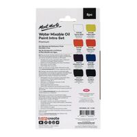 Mont Marte H20 Water Mixable Oil Paint Intro Set 8pc x 18ml- alt image 0