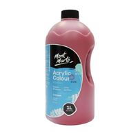 Mont Marte Signature Acrylic Paint Pump Bottle 1L - Crimson- alt image 0