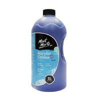 Mont Marte Signature Acrylic Paint Pump Bottle 1L - Phthalo Blue- alt image 0