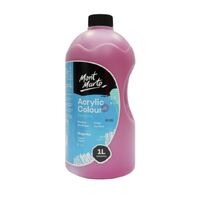 Mont Marte Signature Acrylic Paint Pump Bottle 1L - Magenta- alt image 0