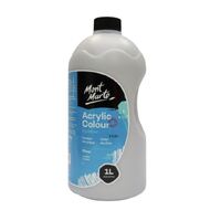 Mont Marte Signature Acrylic Paint Pump Bottle 1L - Silver- alt image 0