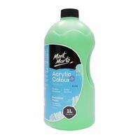Mont Marte Signature Acrylic Paint Pump Bottle 1L - Monastral Green- alt image 0