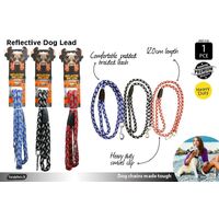 Reflective Strong Dog Lead with Swivel Clip 120cm- alt image 0