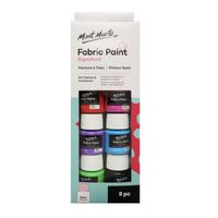 Mont Marte Paint Set - Fabric Paint 8pc x 20ml- alt image 0