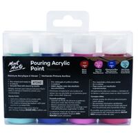 Mont Marte Premium Pouring Acrylic Paint 60ml 4pc Set - Aurora- alt image 0