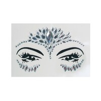 Stick On Silver Face Jewels- alt image 0