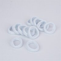Elastic Hair Bands 5cm - White 12 Pack- alt image 0