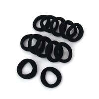 Elastic Hair Bands 5cm - Black 12 Pack- alt image 0