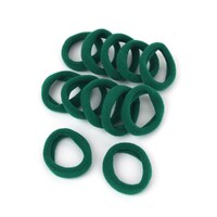 Elastic Hair Bands 5cm - Green 12 Pack- alt image 0