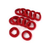 Elastic Hair Bands 5cm - Red 12 Pack- alt image 0