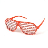 Bling Party Glasses Orange- alt image 0