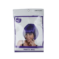 Purple Bob Straight Costume Wig- alt image 0