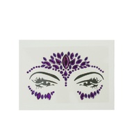 Stick On Purple Face Jewels- alt image 0
