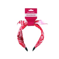 Retro Printed Headband - Pink- alt image 0