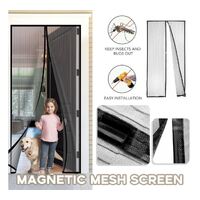Magnetic Door Mesh Fly Screen Mosquito Bug Magic Curtain Hands Free Auto Close- alt image 0