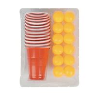 Beer Pong Drinking Game Set 24 Cups 24 Balls Adult Alcohol Party Pub BBQ Gift- alt image 0