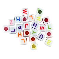 Alphabet Beads Cubes - Assorted 104 Pack- alt image 0