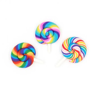 3D Lollipop Clay Embellishments 3 Pack- alt image 0