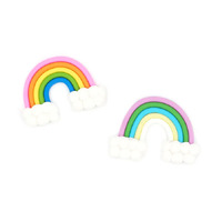 3D Rainbow Clay Embellishments 4pcs- alt image 0