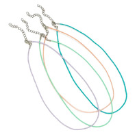 Necklace Cord 42cm - Pastel Colours 4 Pack- alt image 0