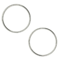 Metal Rings - Silver 50mm 2 Pack- alt image 0