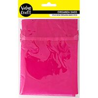 Organza Bag Small - Hot Pink 3pcs- alt image 0
