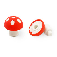 Mini Novelty Mushroom Erasers 3 Pack- alt image 0