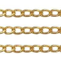 Twisted Oval Chain Small 1m - Gold- alt image 0