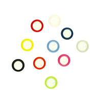 Buttons 10mm White Round 90 Pack - Assorted Colours- alt image 0