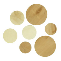 Wooden Beads Discs Assorted Natural 10 Pack- alt image 0