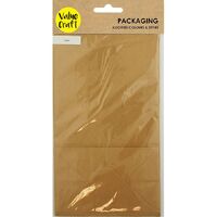 Paper Bags with Gusset 21x12x8cm Brown 10 Pack- alt image 0