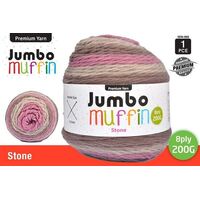 Jumbo Muffin Premium Knitting Yarn 8ply 200G Stone- alt image 0