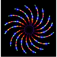 Christmas LED Spinner Rainbow Multicolour 50cm- alt image 0
