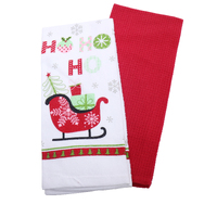 Christmas Cotton Tea Towels - 2 Pack- alt image 0