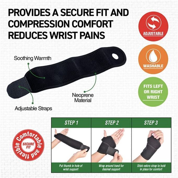 Premium Neoprene Wrist Support- alt image 1