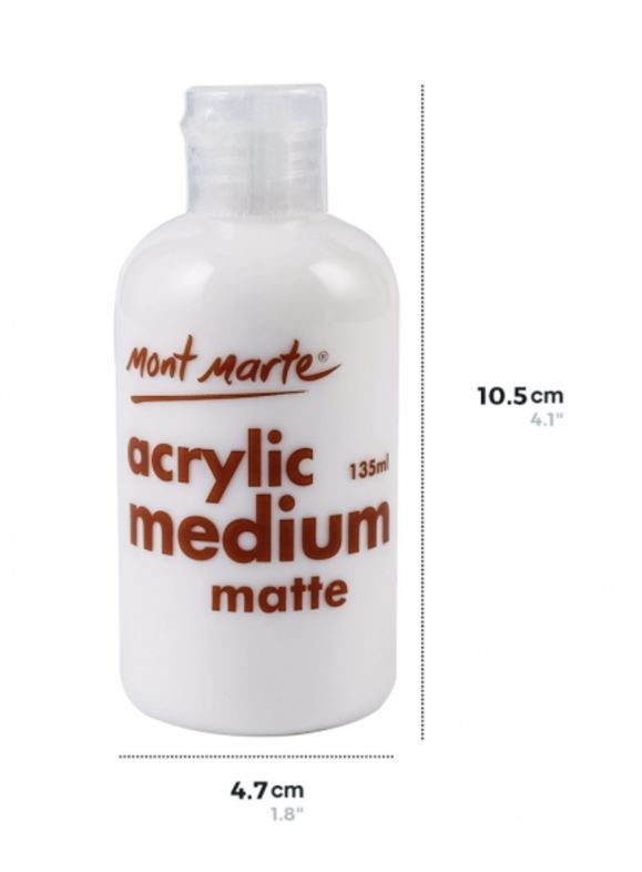 Mont Marte Premium Acrylic Medium - Matte 135ml- alt image 1