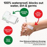 Bandage Adhesive Dressing Waterproof 76mm x 38mm 5 Pack- alt image 1