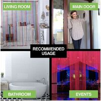 Multi Coloured String Door Curtain 200cm x 90cm- alt image 1