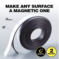 2M Adhesive Magnetic Strip Peel & Stick- alt image 1