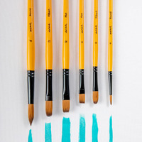 Mont Marte Gallery Series Paint Brush Set - Acrylic 6pc- alt image 1